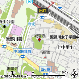 城官寺周辺の地図
