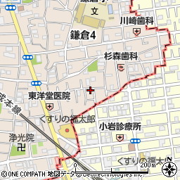 鎌倉ハイツＢ周辺の地図