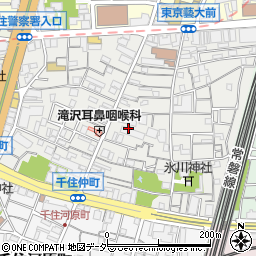 東京都足立区千住仲町24周辺の地図