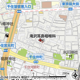東京都足立区千住仲町7周辺の地図