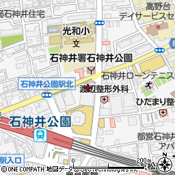 スポーツクラブルネサンス石神井公園周辺の地図