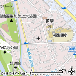 東京都福生市福生1235-3周辺の地図