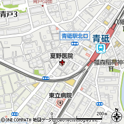 青戸駅前眼科周辺の地図