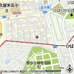 東京都東久留米市南沢5丁目11-12周辺の地図