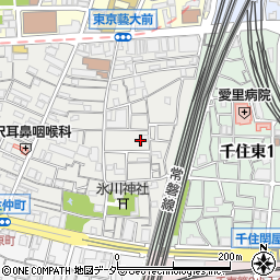 東京都足立区千住仲町34周辺の地図