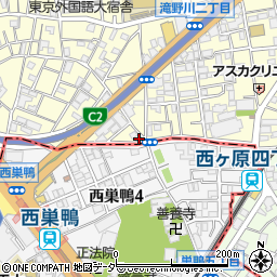 東京都北区滝野川1丁目93-19周辺の地図