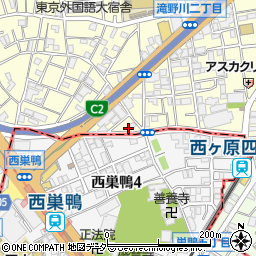 東京都北区滝野川1丁目93-2周辺の地図