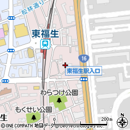 東京都福生市福生2158-2周辺の地図