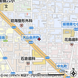 東京都板橋区大山金井町47周辺の地図