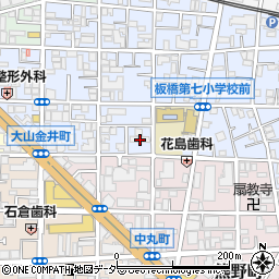 東京都板橋区大山金井町45周辺の地図