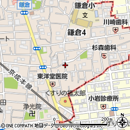 東京都葛飾区鎌倉4丁目28-6周辺の地図
