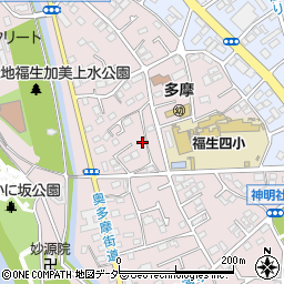 東京都福生市福生1233-7周辺の地図