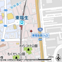 東京都福生市福生2156-11周辺の地図