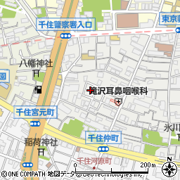 東京都足立区千住仲町9周辺の地図
