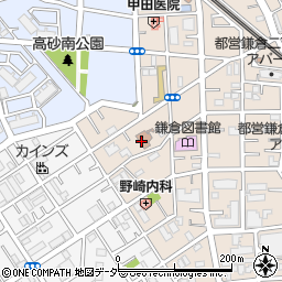 葛飾区役所鎌倉敬老館周辺の地図