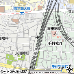 東京都足立区千住仲町45周辺の地図