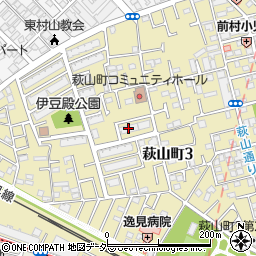 都営萩山三丁目アパート７号棟周辺の地図