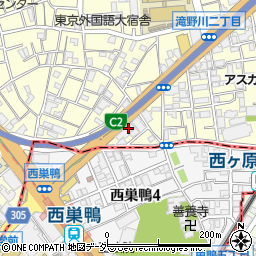 東京都北区滝野川1丁目93周辺の地図