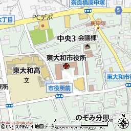 東京都東大和市周辺の地図