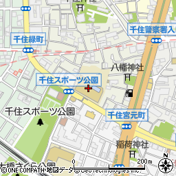 足立区立千寿小学校周辺の地図