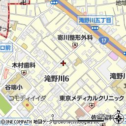 東京都北区滝野川6丁目34-11周辺の地図