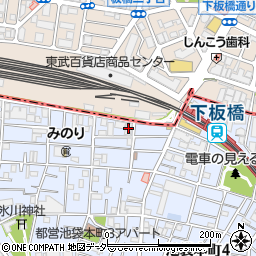 池袋本町第二ローヤルコーポ周辺の地図