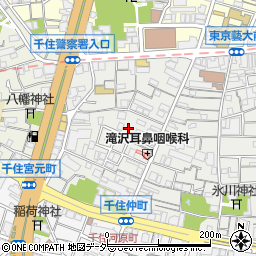 東京都足立区千住仲町11周辺の地図