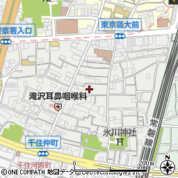 東京都足立区千住仲町23周辺の地図