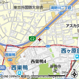 東京都北区滝野川1丁目93-16周辺の地図
