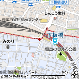 松屋下板橋店周辺の地図