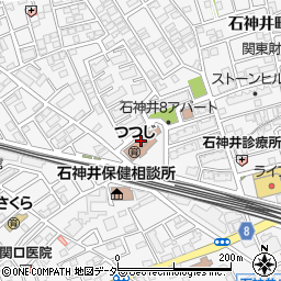 練馬区立　石神井町つつじ保育園周辺の地図