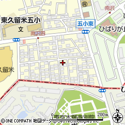 東京都東久留米市南沢5丁目12-15周辺の地図