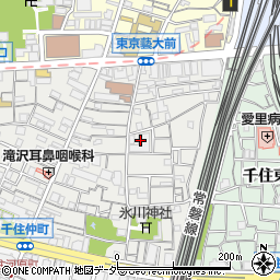 東京都足立区千住仲町36周辺の地図