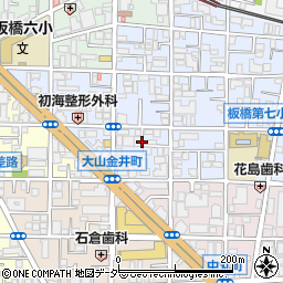 東京都板橋区大山金井町48周辺の地図