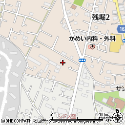 東京都武蔵村山市残堀2丁目47周辺の地図