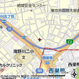 東京都北区滝野川5丁目3周辺の地図