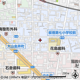 東京都板橋区大山金井町44周辺の地図