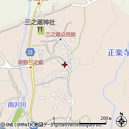 山梨県北杜市明野町三之蔵871周辺の地図