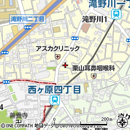 東京都北区滝野川1丁目41-4周辺の地図