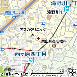 東京都北区滝野川1丁目41-3周辺の地図