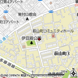 都営萩山三丁目アパート５号棟周辺の地図