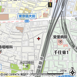 東京都足立区千住仲町44周辺の地図