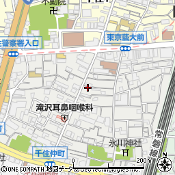 東京都足立区千住仲町周辺の地図