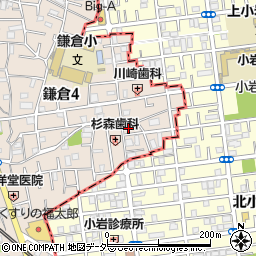 東京都葛飾区鎌倉4丁目40-1周辺の地図