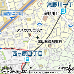 東京都北区滝野川1丁目41周辺の地図