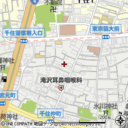 東京都足立区千住仲町12周辺の地図