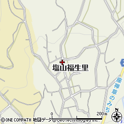 山梨県甲州市塩山福生里198周辺の地図