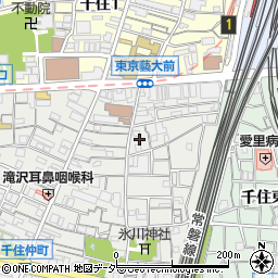 東京都足立区千住仲町39周辺の地図