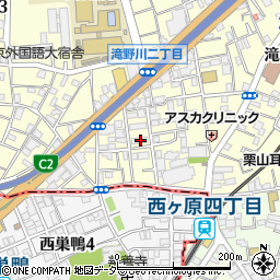 東京都北区滝野川1丁目88-1周辺の地図