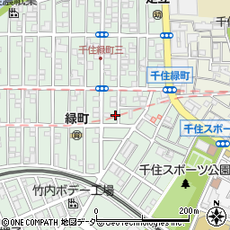 東京都足立区千住緑町2丁目14-18周辺の地図